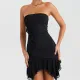 Sexy One Line Neck Bust Dress