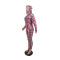 Leisure Fashion Printed Pants Long Sleeve Hooded Zipper Coat Set