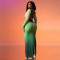 Sexy Spicy Girl Strap Open Back Long Dress
