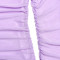 Sexy Mesh Panel Long Sleeve Tight Wrap Hip Skirt