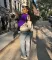 Fashion contrasting casual baseball jacket