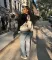 Fashion contrasting casual baseball jacket