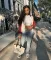 Fashion contrasting casual baseball jacket