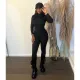 Fashion Solid Rib Two Piece Set