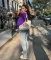 Fashion contrasting casual baseball jacket
