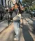 Fashion contrasting casual baseball jacket