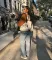 Fashion contrasting casual baseball jacket