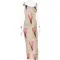 Sexy Swing Neck Open Back Spliced Slim Slim Slim Strap Long Dress