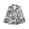 Fashion Lantern Sleeves V-Neck Coat Long Sleeve Top