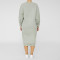 Fashion casual solid color loose fitting sweater fabric dress