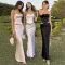 Fashionable and Sexy Versatile Wrapped Hip Long Satin Half Dress