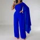 Fashion Large One Shoulder Jumpsuit