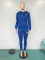 Fashion hooded sweater embroidered two-piece set