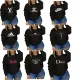 Fashion round neck sweater printed top casual sportswear