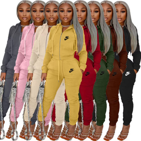 Women's winter hoodie and pants set( 8 color)
