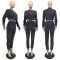 Fashion single row button long sleeved baseball suit two-piece set