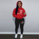 Fashion oversized hoodie casual printed sports set