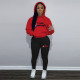 Fashion oversized hoodie casual printed sports set
