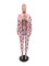 Fashion printed pocket zippered jacket jacket jacket two-piece set
