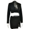 Fashionable and Sexy Temperament Slim Fit Short Skirt Suit Set