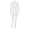 Sexy Slim Fit Long Sleeve Zipper Outdoor Sports Mock Neck Jumpsuit