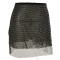 Fashionable diamond mesh half length short skirt