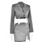 Fashionable and Sexy Temperament Slim Fit Short Skirt Suit Set