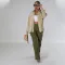 Fashion Corduroy Fabric Pocket Button Coat