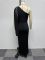 Sexy Large Slim Oblique Shoulder Panel Split Elastic Wrap Hip Dress