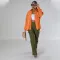 Fashion Corduroy Fabric Pocket Button Coat