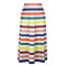 Fashionable Large Rainbow Horizontal Stripe Large Swing Skirt