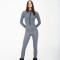 Sexy tight zippered jumpsuit