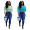 Casual fashion sexy single piece top and sweater fabric