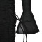Fashionable and Sexy V-neck Strap Perspective Backless Long Dress