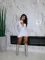 Sexy Hollow out Thin Long Sleeve Top Two Piece Set