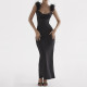 Sexy Spicy Girl Open Back High Waist Tight Skirt