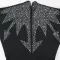 Women's fashion long sleeved hot diamond jumpsuit shorts with slim fit