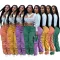 Fashionable solid color straight leg jeans
