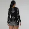 Women's fashion long sleeved hot diamond jumpsuit shorts with slim fit