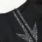 Women's fashion long sleeved hot diamond jumpsuit shorts with slim fit