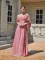 Sexy Large Strap Banquet Dress Solid Color Dress