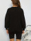 Fashion sweater solid color top casual sportswear