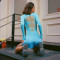 Sexy High Elasticity Knitted Perspective Long Sleeve Hollow Iron Diamond Bodysuit