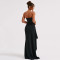 Fashionable and Sexy Open Back High Split Long Dress