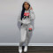 Fashion oversized hoodie casual printed sports cover