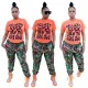 Stylish Camouflage Ink Splash Print Casual Pants