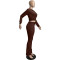 Fashion Hooded Casual Sport Velvet Suit