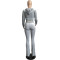 Fashion Hooded Casual Sport Velvet Suit