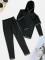 Fashion casual sports long sleeved pants two-piece set