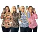 Autumn/Winter Fashion Commuter Casual Printing Slim Fit Top Coat